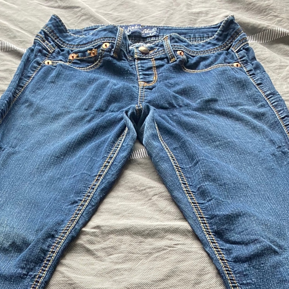 Fade to Blue stretchy blue jeans jeggings